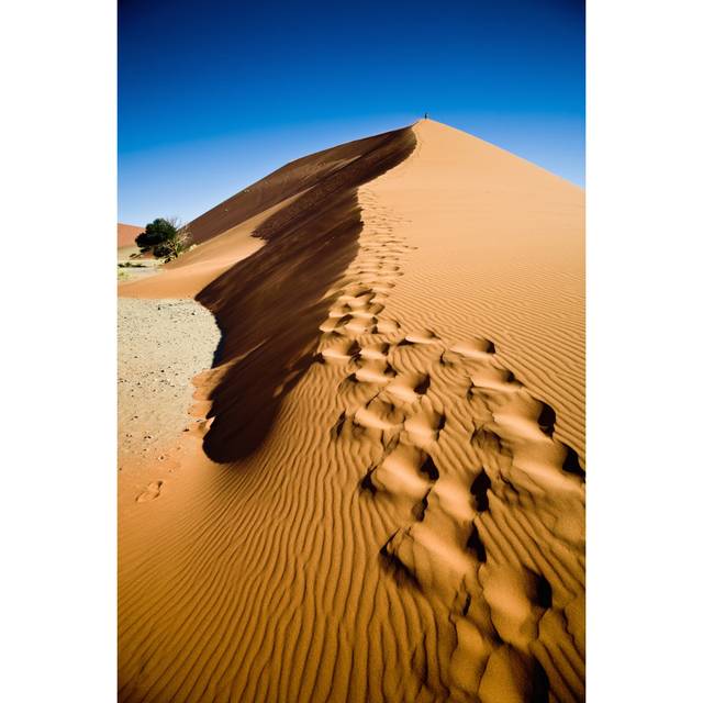 African Sand Dune by Mlenny - Wrapped Canvas Art Prints - Blue;Brown (46cm H x 30cm W x 3.8cm D)