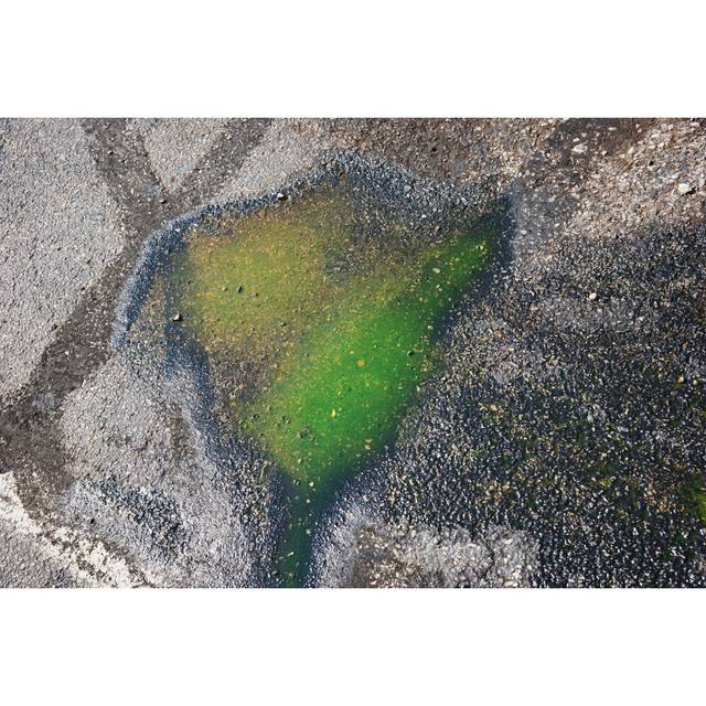 Glycol Coolant Spill - Print - Green;Grey (81cm H x 122cm W x 3.8cm D)