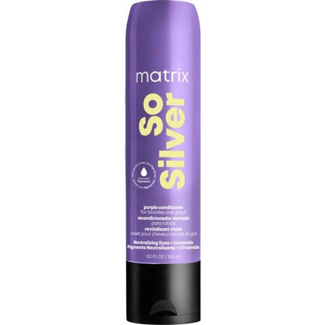 Matrix So Silver Purple Toning Pigmented Conditioner For Blonde, Grey + Silver Hair 300ml