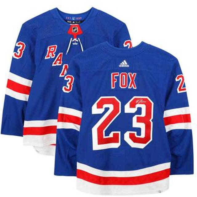 Adam Fox New York Rangers Autographed Game-Used #23 Blue Set 1 Jersey from the 2023-24 NHL Season