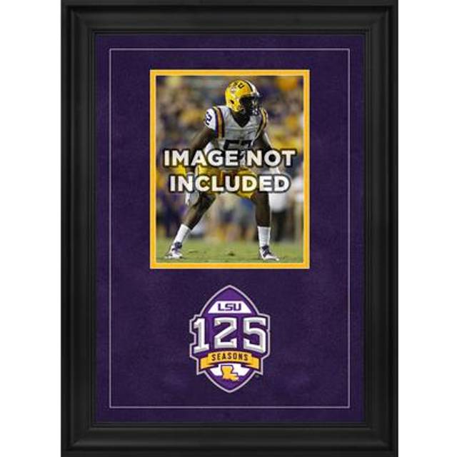 LSU Tigers Deluxe Framed 8" x 10" Vertical Photograph Frame with 125 Years of Football Logo