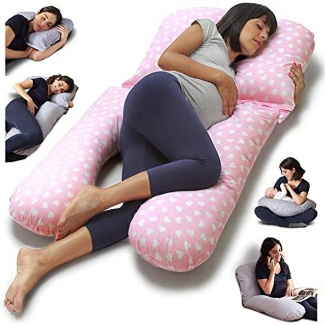 Niimo Maternity Pillow for Pregnant Women and Multifunctional Nursing Pillow - U-Shaped Maternity Pillow for Sleeping - Pregnancy Gifts - Breast