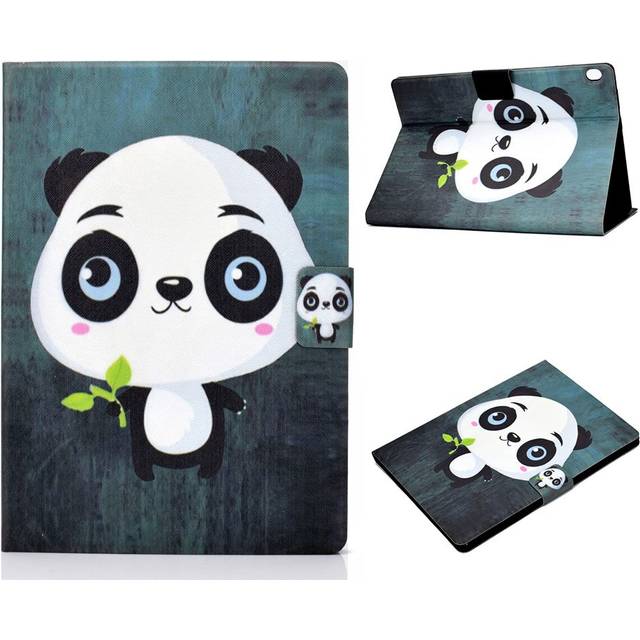 Lenovo Tab M10 läderfodral med mönsterutskrift - Panda