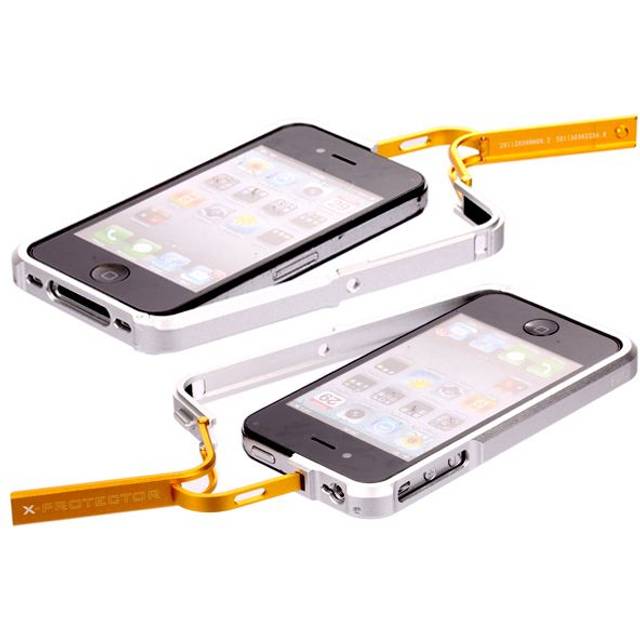 FiiO X-Fighter (röd halv) Alu-stötfångare för iPhone 4/4S
