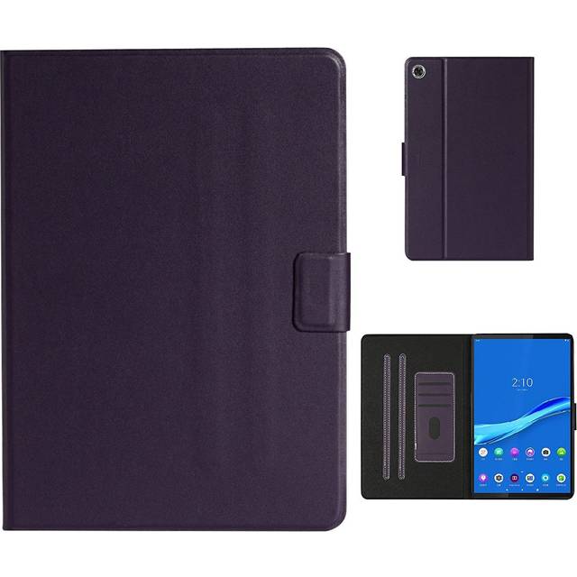 Lenovo Tab M10 FHD Plus läderfodral med enkla teman - Lila
