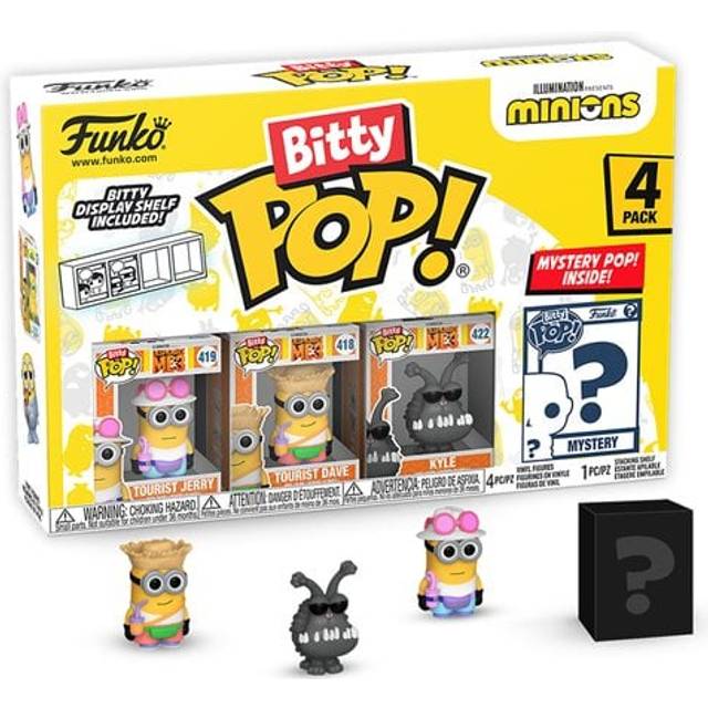 Funko Bitty Pop! Minions - Tourist Jerry 4 Pack Mini Vinyl Figures