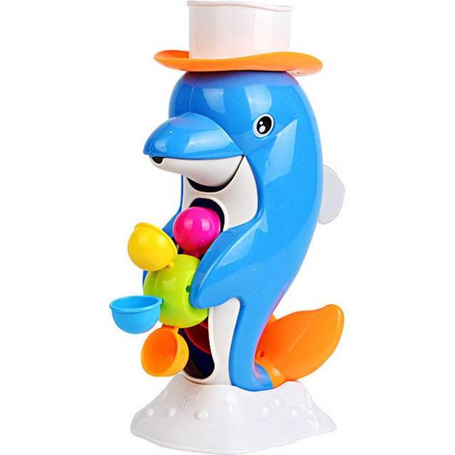 (dolphin without box) Bath Toys for Baby Water Game Clouds Model Faucet Shower Water Spray Toy For Children Squirting Sprinkler Bathroom Kids Gift