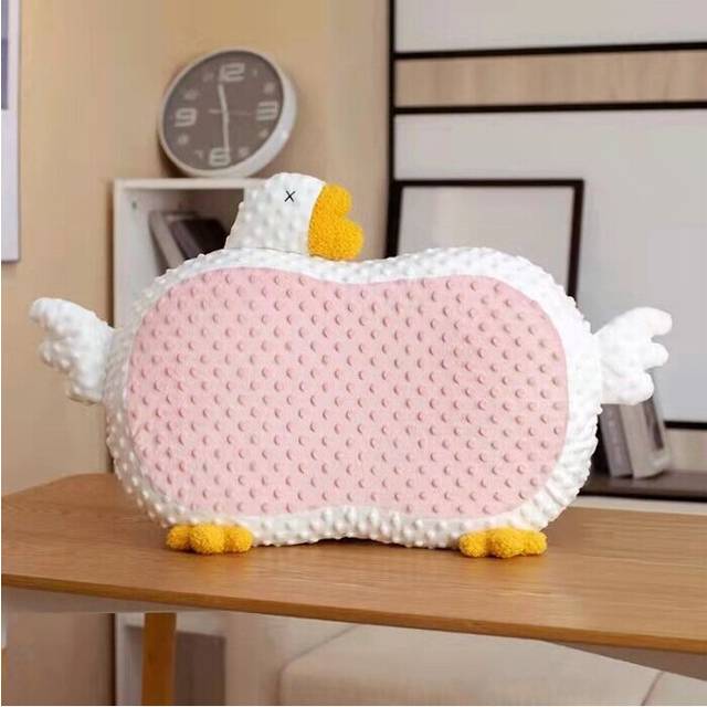 (Pink) Duck Pillow Plush Toy Stuffed Animal Doll Sofa Dining Chair Cushion