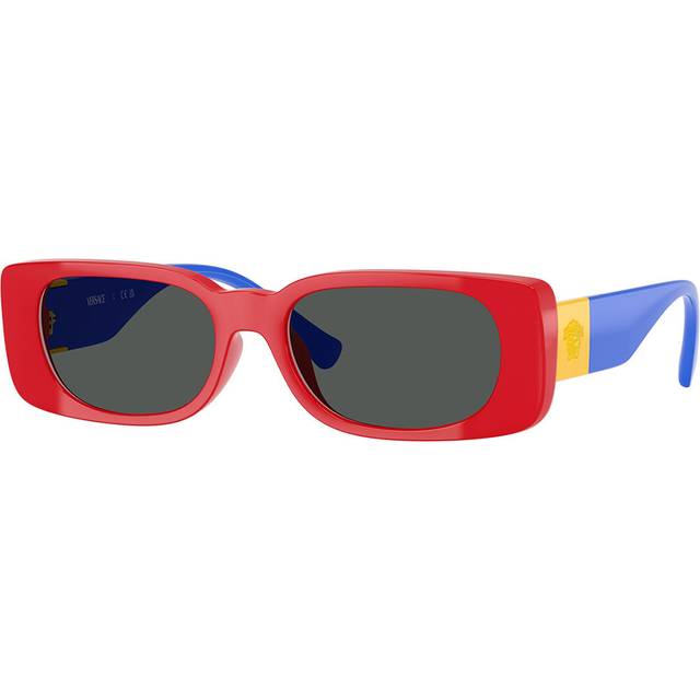 Versace Kid VK4003U  506587 Sunglasses Injected Red Grey Squared Normal