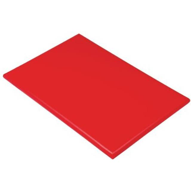 Hygiplas Extra Thick Red High Density Chopping Board 25X450X300mm Kitchen