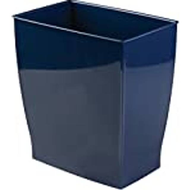 Mono Rubbish Bin, Plastic, Navy, 4-Piece, 28.4 x 18.9 x 30.3 cm