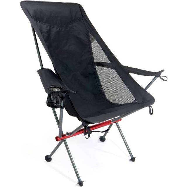 Basic Nature - Travelchair Ultralight Relax - Camping chair size 89 x 57 x 97 cm, black