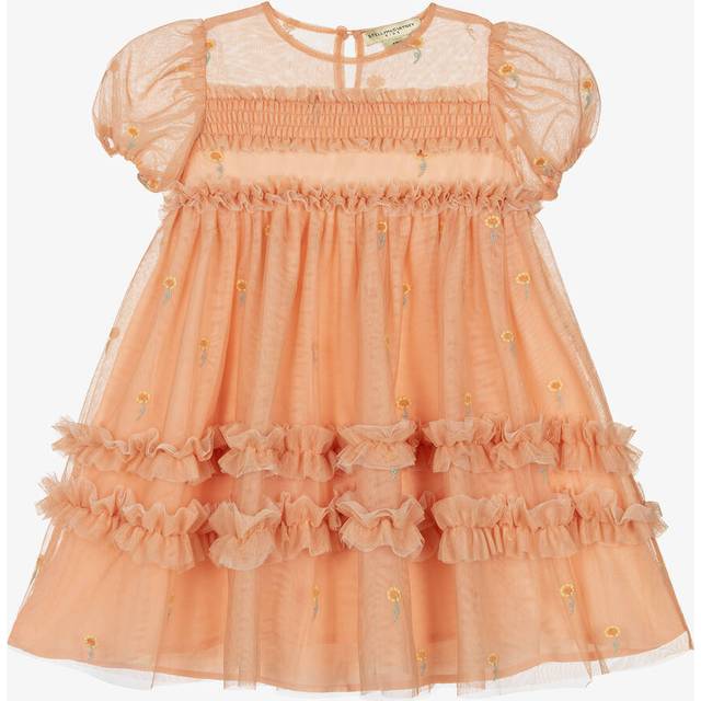 Stella McCartney Kids Embroidered floral tulle dress - pink (Y 14)