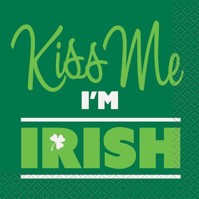 Generique Kiss Me I'm Irish St Patricks Day Napkins (Pack of 16)
