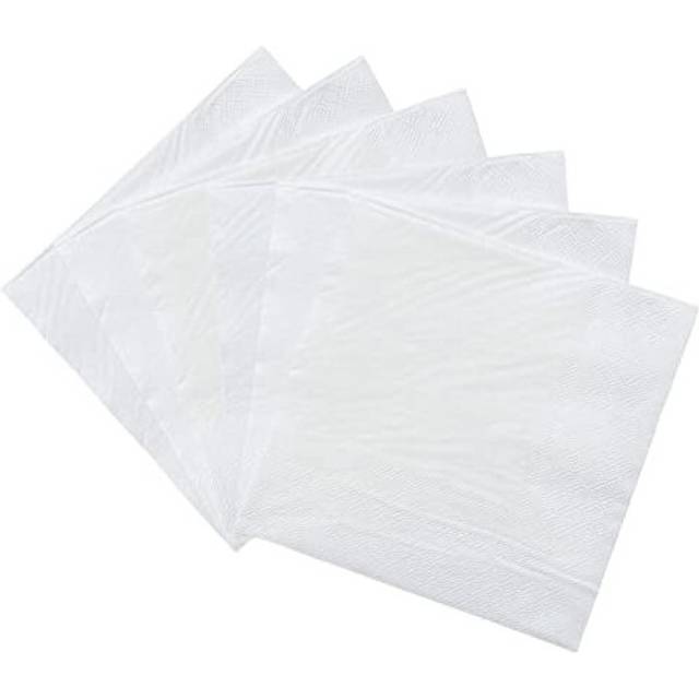 White Serviettes Napkins 33cm,20Pc Party Paper Napkin Disposable,Beverage Luncheon Decorative Paper Napkins Soft Solid Colour Napkins Dinner Napkin
