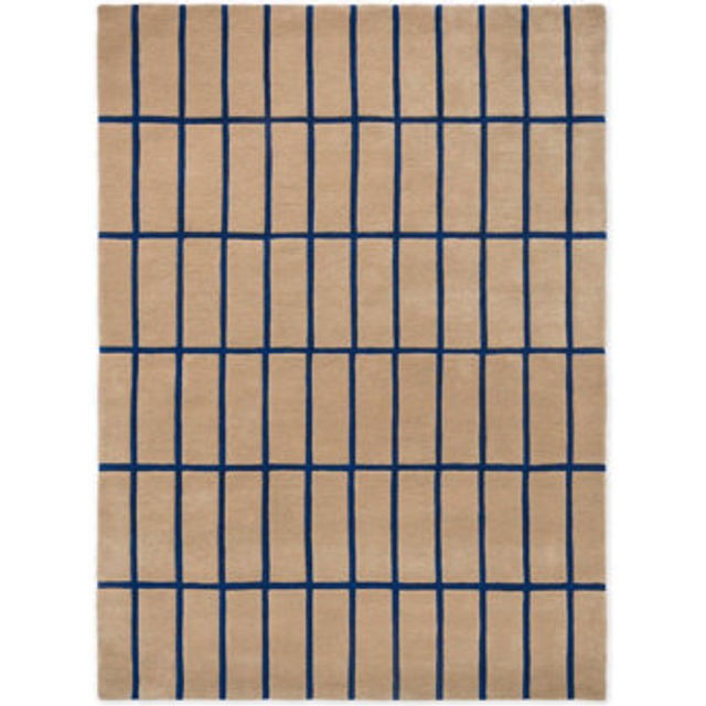 Marimekko Tiiliskivi ullmatta Bright Blue, 200x280 cm - Blå