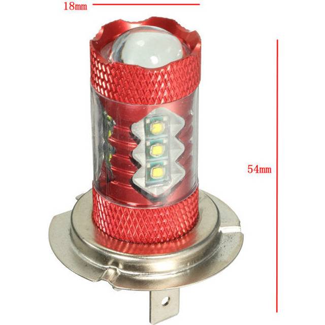 (H7) 12V Pair Motorcycle LED Fog Light Lamp Bulb White H11 H10 H7 H8 H4 9005 9006 P13W H16 H13