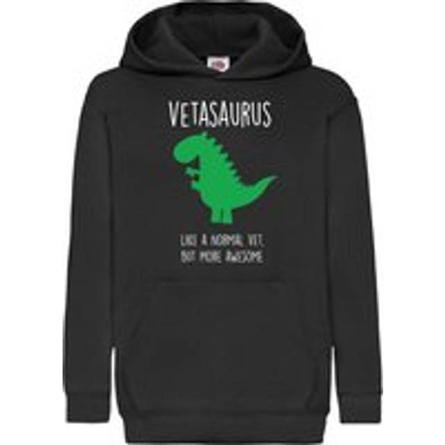 Vet Dinosaur Hoodie - Black - XXL
