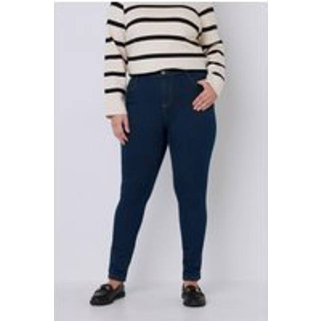 High Waisted Skinny Jeans - Indigo - 20L