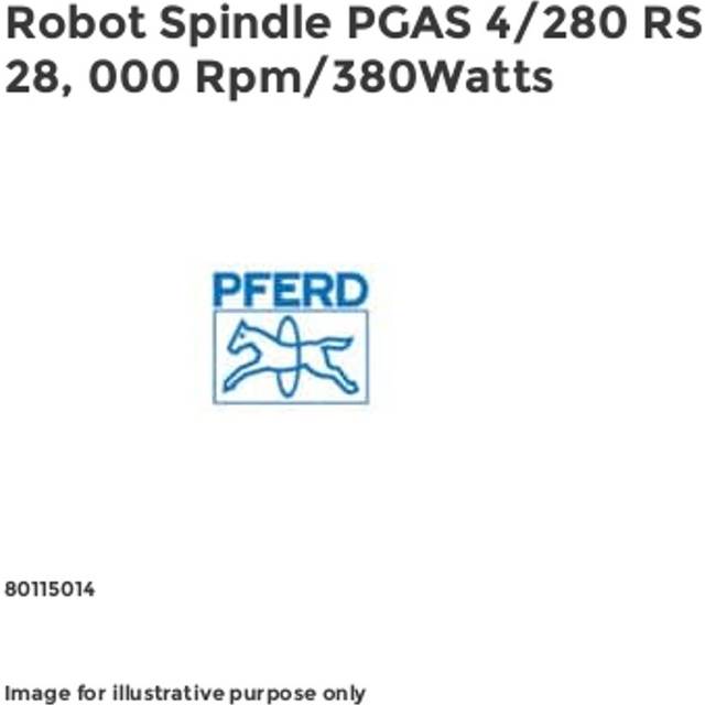 Pferd Robot Spindle PGAS 4/280 RS 28, 000 Rpm/380Watts