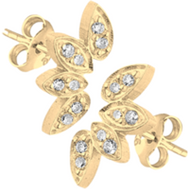 Flower Stud Sterling Silver Earrings
