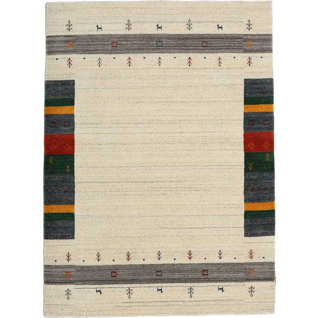 Loribaf Loom Designer Matta - Krämvit / Flerfärgad 140x200