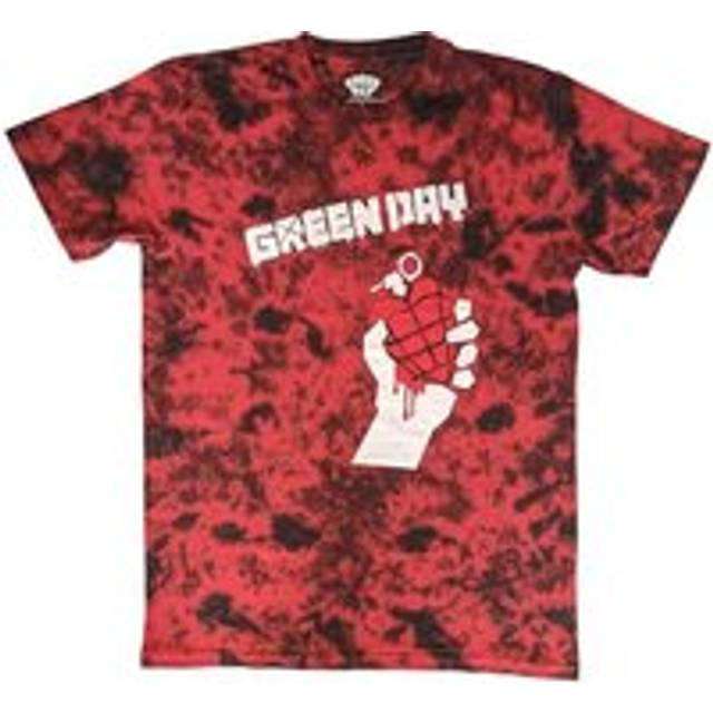 American Idiot Dye Wash T-Shirt - Red - L