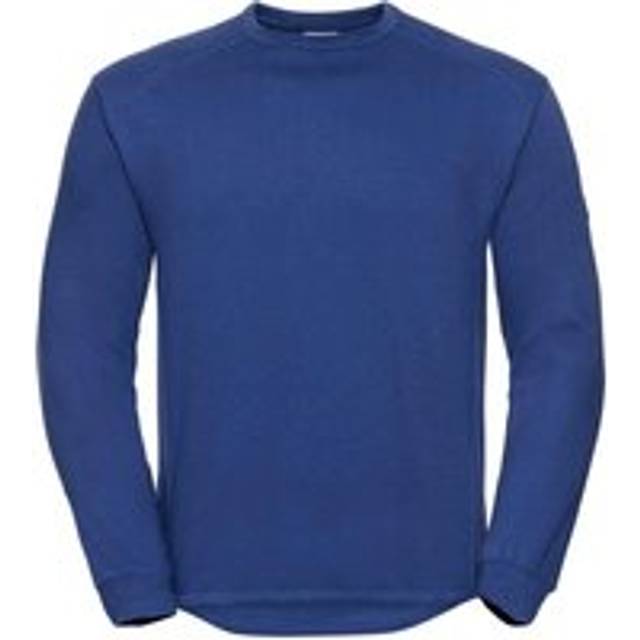 (M, Bright Royal Blue) Russell Mens Spotshield Heavy Duty Crew Neck Sweatshirt