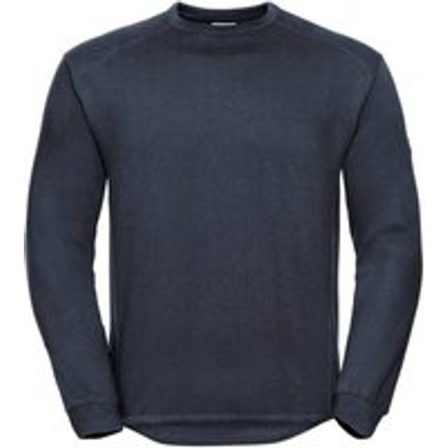 (XL, French Navy) Russell Mens Spotshield Heavy Duty Crew Neck Sweatshirt