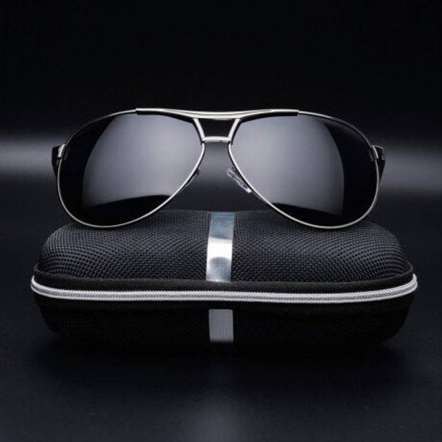 (C) Polarized Sunglasses Men Oversized Square Mirror Driving Sun Glasses Brand Designer Retro Driver Sunglass UV400 Goggles