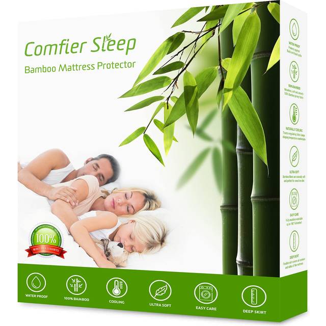 Bamboo Mattress Protector and Waterproof Breathable Mattress Protector Deep Cooling Mattress Cover 100% Bamboo Mattress Protector King size and King
