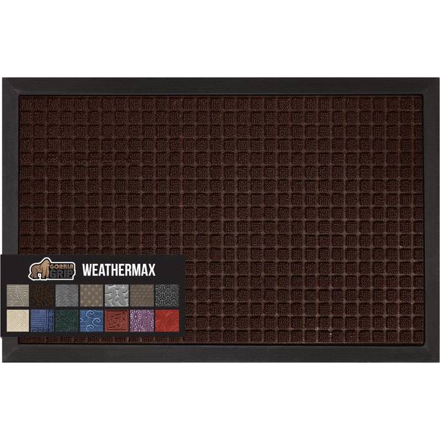 Gorilla Grip All-Season WeatherMax Doormat  23x35  Durable Natural Rub