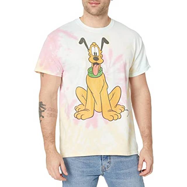 Disney Characters Traditional Pluto Young Men's Short Sleeve Tee Shirt