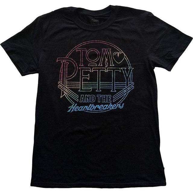 (XXL, Black) Tom Petty Circle Logo T Shirt