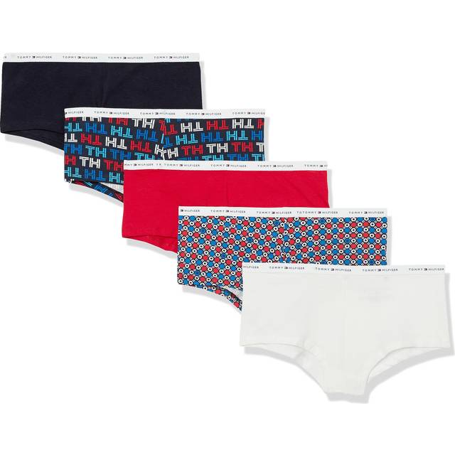 Tommy HilfigerWomensClassic Cotton Boyshort Panties-5 PackBlack/Logo/R