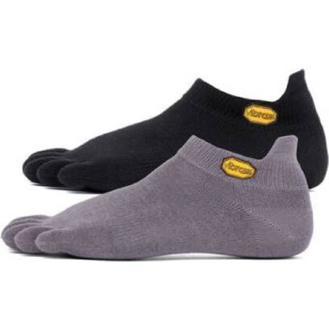 (XL) Vibram Five Fingers Ankle Socks Trainer Running Finger Low Cut Sports Twin Pack