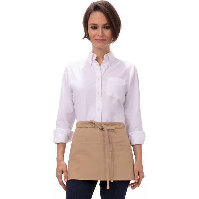 Chef Works Unisex Waitress Apron  Khaki  One Size