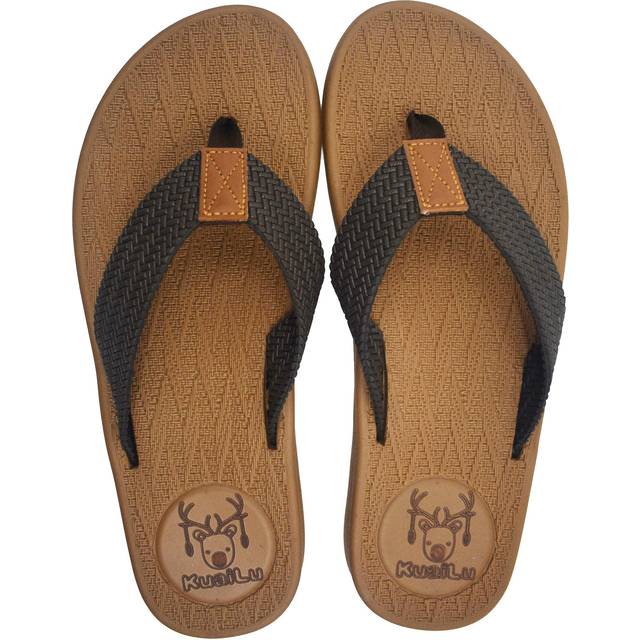 KuaiLu Mens Flip Flops Thong Sandals Yoga Foam Slippers
