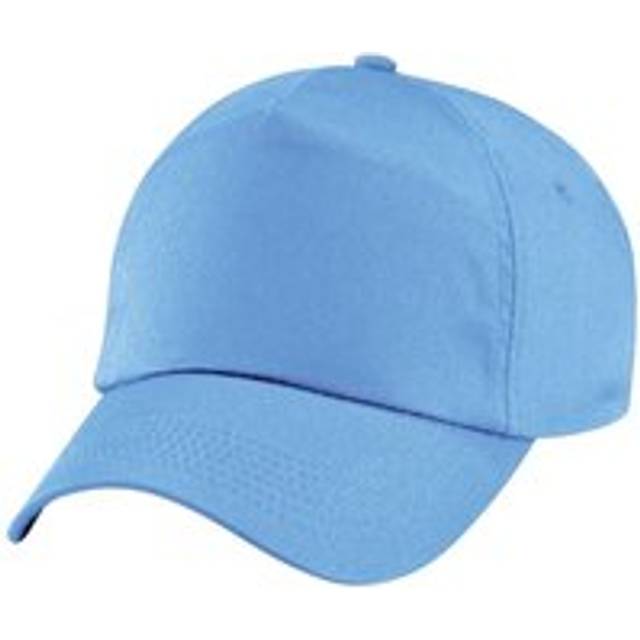 (One Size, Sky) Beechfield Plain Unisex Junior Original 5 Panel Baseball Cap