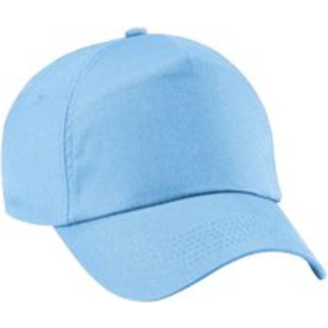 (One Size, Sky) Beechfield Plain Unisex Junior Original 5 Panel Baseball Cap