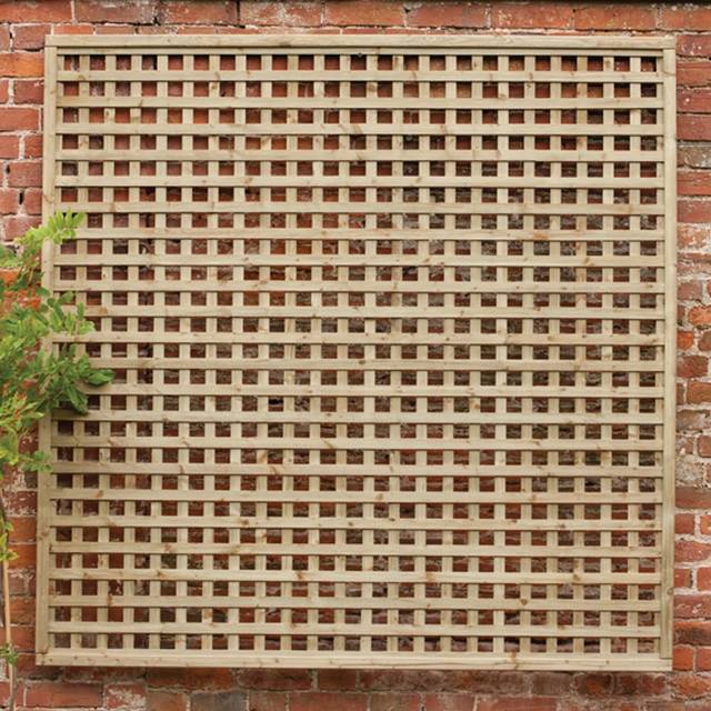 Forest 6' x 6' Premium Framed Decorative Contemporary Square Garden Trellis (1.8m x 1.8m)