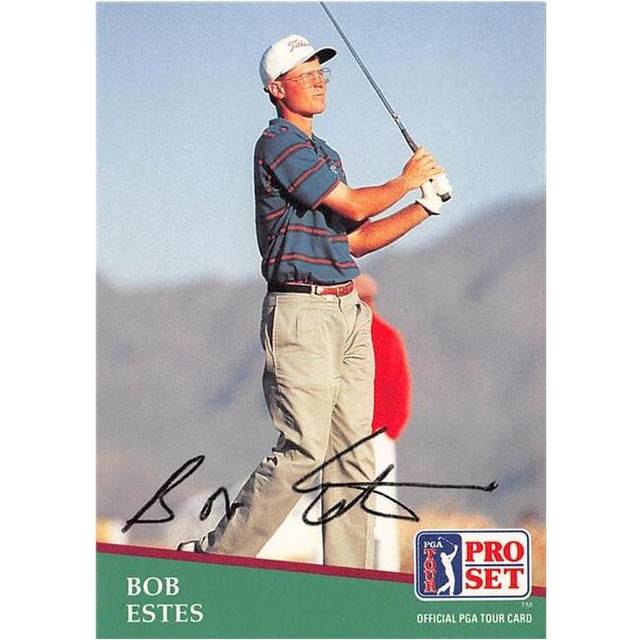 Autograph Warehouse 689583 Bob Estes Signed Golf, PGA Tour - Texas Longhorns & SC 1991 Pro Set No.102 Trading Card