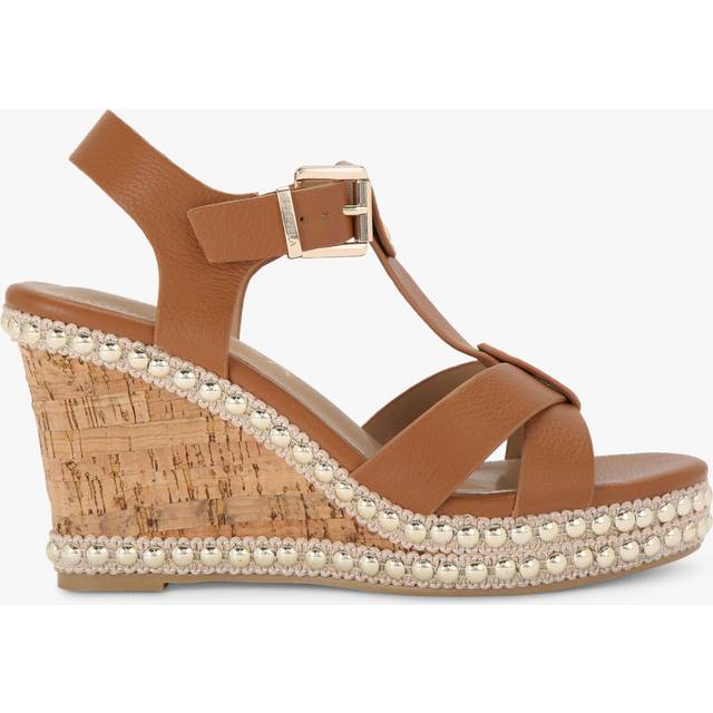 Carvela Womens Super Stud Heels - Tan - Size UK 8