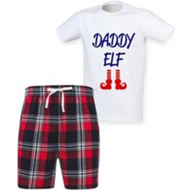 Daddy Elf Christmas Pyjama Set - Red - XL