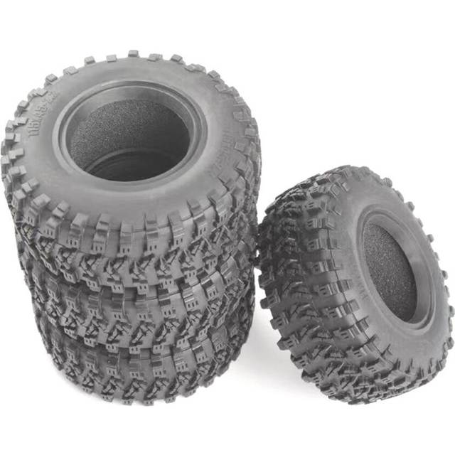 4PCS 115MM 2.2 Rubber Big Tires Wheel Tyres for 1/10 RC Crawler Car Axial Wraith SCX10 Capra Traxxas TRX4 TRX6 D90