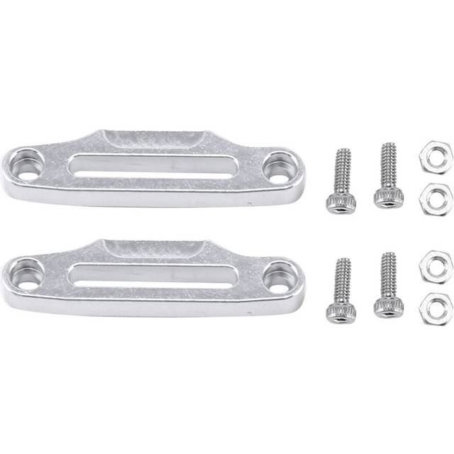 2PC Aluminum Alloy Winch Rope Guide Metal Cable Guide for 1/10 RC Crawler RC Cars Bumper Decorative Parts