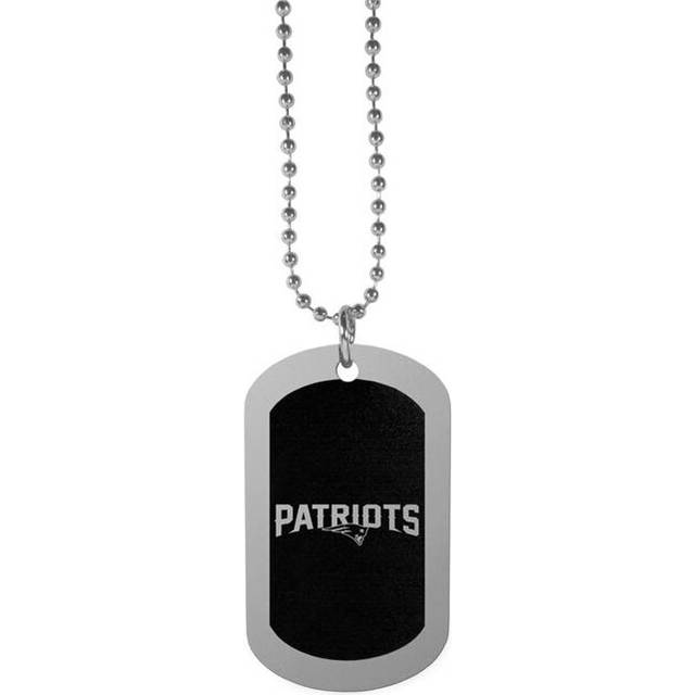 Siskiyou FTNB120 26 in. Unisex NFL New England Patriots Chrome Tag Necklaces