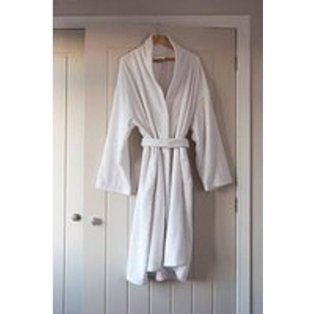 (Velour 100% Cotton) Victoria London Bathrobe Dressing Gown House Coat Waffle Cotton Terry Towelling