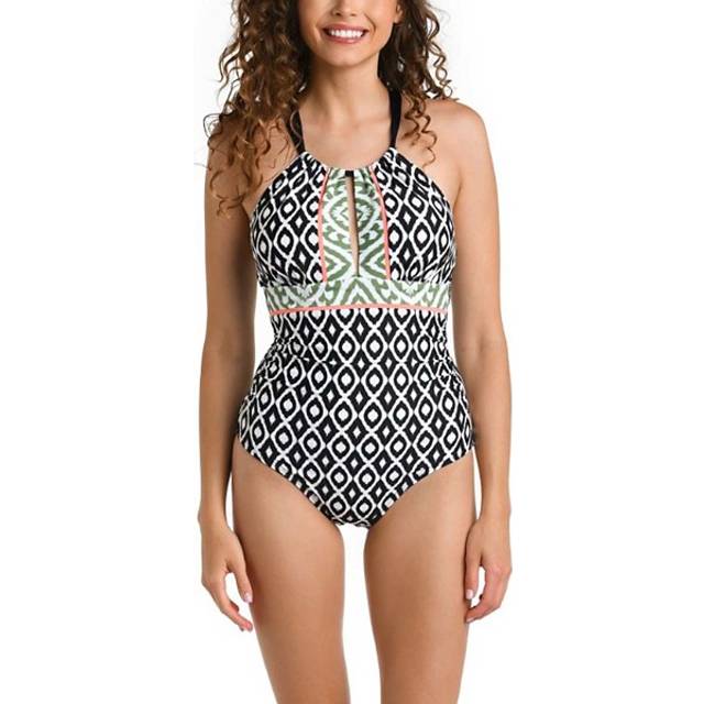 La Blanca High Neck Keyhole One-Piece