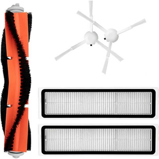 5pcs For Xiaomi Stytj05zhm Main Side Brush Filter Screen Dust Bag
